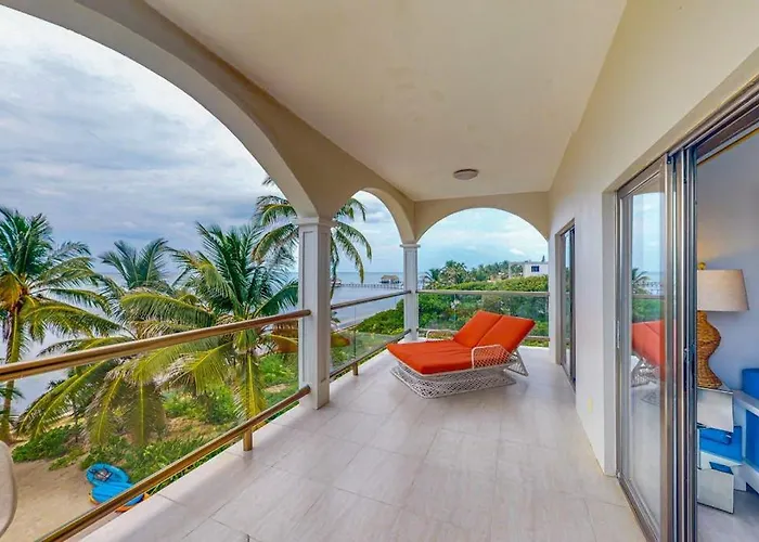 Сasa de vacaciones Oceanfront On The With Great Ocean Views Pool Wifi & Ac San Pedro (Ambergris Caye)
