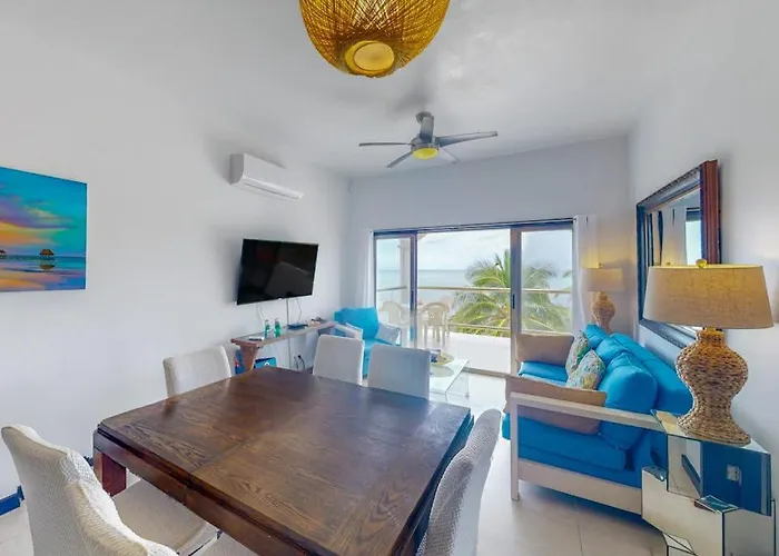 Oceanfront On The With Great Ocean Views Pool Wifi & Ac San Pedro (Ambergris Caye)