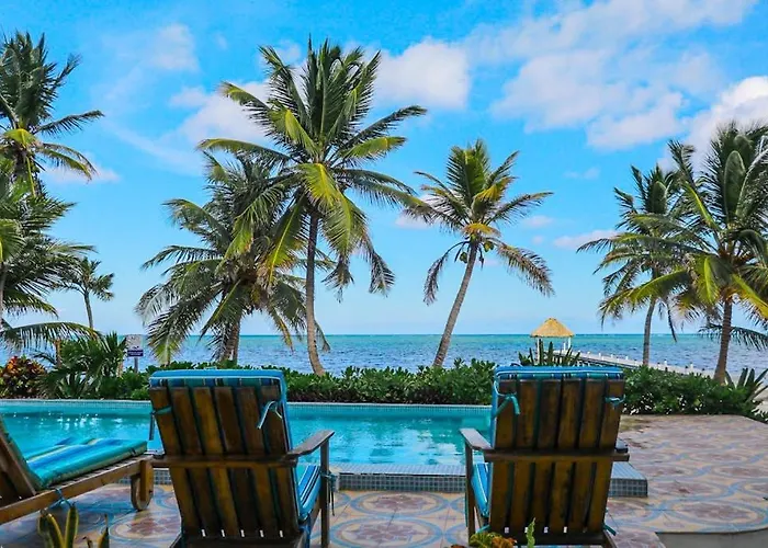 Сasa de vacaciones Oceanfront On The With Great Ocean Views Pool Wifi & Ac San Pedro (Ambergris Caye)